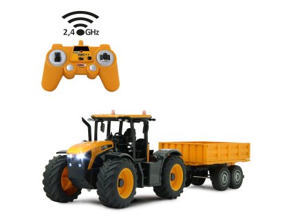 405305 jcb fastrac traktor mit kippanhaenger 1 24 24ghz