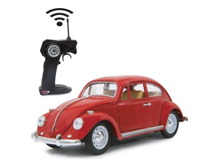 vw beatle rc diecast 1 18 red 27mhz