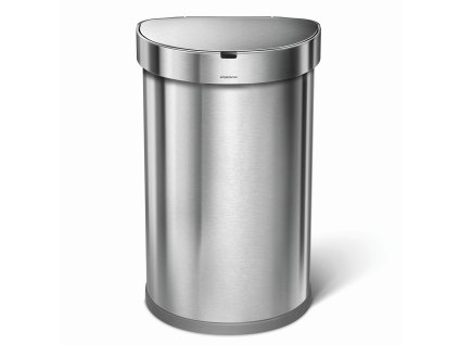 ST2009 bezdotykovy odpadkovy kos Simplehuman kartacovana nerez ocel ovalny