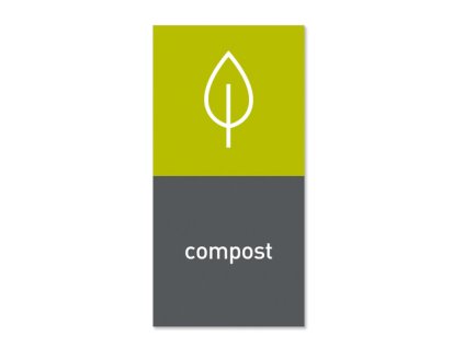 Simplehuman KT1176 magneticky stitek na odpadkovy kos kompost compost