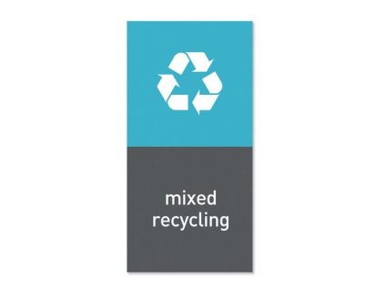 Simplehuman KT1171 magneticky stitek na odpadkovy kos recyklovytelny odpad mixed recycling