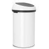 108686 Touch Bin 60L White White Lid 03