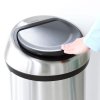 1487 6 kos touch bin 60l matna ocel
