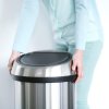 1487 8 kos touch bin 60l matna ocel