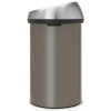 674 1 kos touch bin 60l platinova