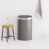 698 4 kos touch bin new 40l platinova mat viko
