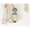 NewIcon Pedal Bin, 12L Soft Beige 8710755149924 Brabantia 96dpi 2000x2000px 9 NR 31483