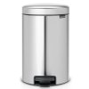 NewIcon Pedal Bin, 12L Matt Steel Fingerprint Proof 8710755112041 Brabantia 300dpi 2000x2000px 9 NR 1381