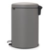 NewIcon Pedal Bin, 20L Mineral Concrete Grey 8710755119163 Brabantia 1000x1000px 7 NR 12560