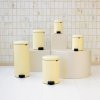 NewIcon Pedal Bin, 3, 5, 12, 20 and 30 litre, Soft Closing, Plastic Inner Bucket Mellow Yellow 96dpi 2000x2000px 9 NR 35508