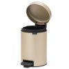 NewIcon Pedal Bin, 3L Metallic Gold 8710755304408 Brabantia 300dpi 2000x2000px 9 NR 21956