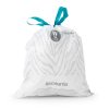 PerfectFit Bags, Code W, 5L, 40 Bags White 8710755137846 Brabantia 96dpi 1000x1000px 7 NR 25449