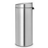Touch Bin New, 30L Matt Steel Fingerprint Proof 8710755115462 Brabantia 96dpi 1000x1000px 7 NR 13428