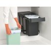 Sort&Go Built in Bin, 2x15L Dark Grey 8710755232503 Brabantia 96dpi 2000x2000px 9 NR 34691