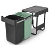 Sort&Go Built in Bin, 2x15L Dark Grey 8710755232503 Brabantia 96dpi 2000x2000px 9 NR 34732