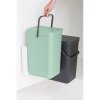 Sort & Go Built in Bin, 2 x 16L Jade Green Grey 8710755214462 Brabantia 96dpi 1000x1000px 7 NR 25804