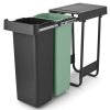 Sort&Go Built in Bin, 2x30L Dark Grey 8710755232527 Brabantia 96dpi 2000x2000px 9 NR 34738