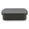 Make & Take Lunch Box, Medium, Plastic Dark Grey 8710755202520 Brabantia 300dpi 2000x2000px 9 NR 27886