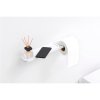 MindSet Toilet Roll Holder with Shelf Mineral Fresh White 8710755303142 Brabantia 96dpi 1000x1000px 7 NR 27098