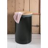 Laundry Bin, 60L, Cork Lid Matt Black 8710755120022 Brabantia 300dpi 2000x2000px 9 NR 13834