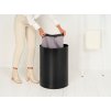 Laundry Bin, 55L, Selector Matt Black 8710755242366 Brabantia 96dpi 2000x2000px 9 NR 34817