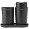 ReNew Bathroom Accessory set of 3 Dark Grey 8710755280368 Brabantia 96dpi 1000x908px 7 NR 22214