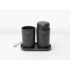 ReNew Bathroom Accessory set of 3 Dark Grey 8710755280368 Brabantia 96dpi 1000x860px 7 NR 22196