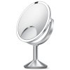 Kosmeticke zrcatko Simplehuman Trio Max Dual LED ST3050 kartacovana nerez ocel