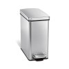 Simplehuman CW1898 odpadkovy kos pedalovy nerez ocel obdelnikovy