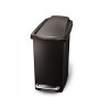 pedalovy odpadkovy kos Simplehuman 10l uzky cerny plast CW1329