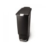Pedalovy odpadkovy kos Simplehuman 40l uzky plast cerny CW1361