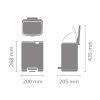 Bo Pedal Bin 4L Dimensions mm 96dpi 2000x2000px 9 NR 48987