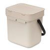 Sort & Go Waste Bin, 3L Soft Beige 8710755251689 Brabantia 96dpi 2000x2000px 9 NR 53764