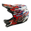 TLD HELMA D4 COMPOSITE MIPS OVERSPRAY WHITE / RED (Varianta XS)