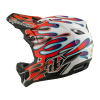TLD HELMA D4 COMPOSITE MIPS OVERSPRAY WHITE / RED (Varianta XS)