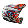 TLD HELMA D4 COMPOSITE MIPS OVERSPRAY WHITE / RED (Varianta XS)