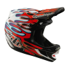 TLD HELMA D4 COMPOSITE MIPS OVERSPRAY WHITE / RED (Varianta XS)