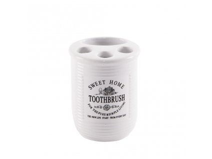 Pohár na zubné kefky a pastu keramický, SWEET HOME