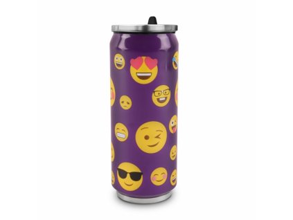 Termoska-plechovka, nerez, 0,5 l, SMILE, fialová