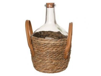 Sklenený demižón opletaný 2,15l