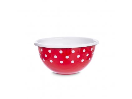 Smaltovaná miska bodkovaná, hlboká priemer 12 cm