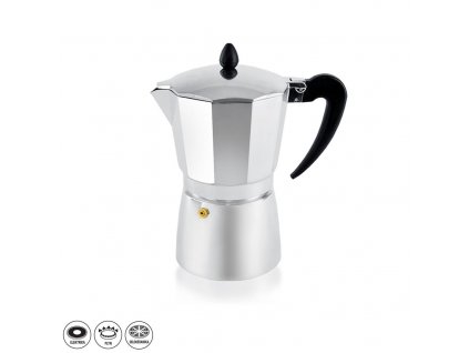 Kávovar na espresso hliník/plast/silikón 0,45 l