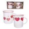 Hrnček porcelánový, HOME LOVE, 0,35 l, 2 ks