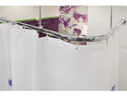 408 6 kolejnicova zavesova tyc do sprchovaciho koutu 160x70 cm stribrna