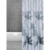 TEXTILNÍ SPRCHOVÝ ZÁVĚS ČERNÉ PALMY se závažím obšitý W07777