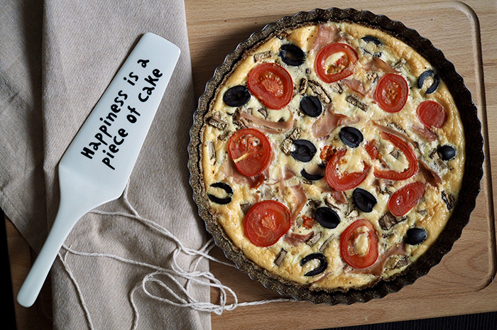 Low carb quiche příprava