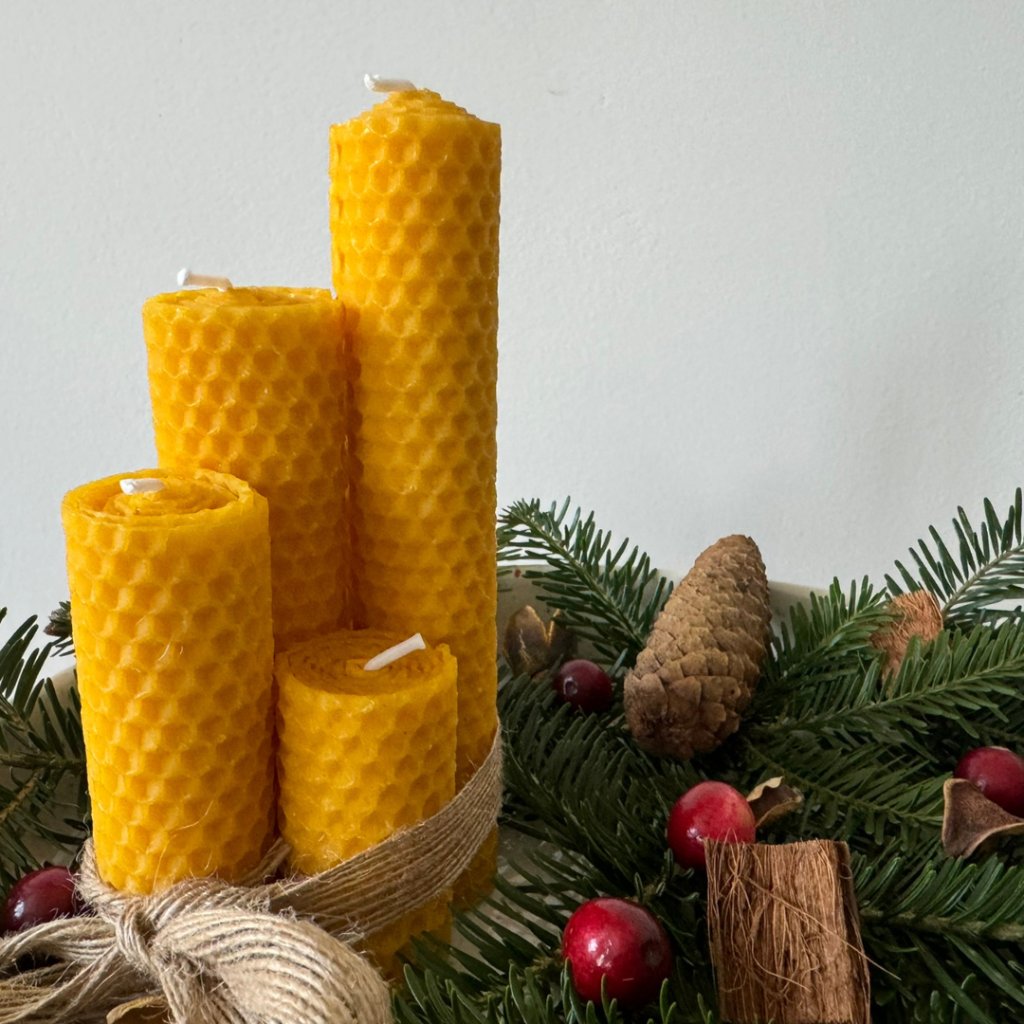Adventní svíčky z včelího vosku