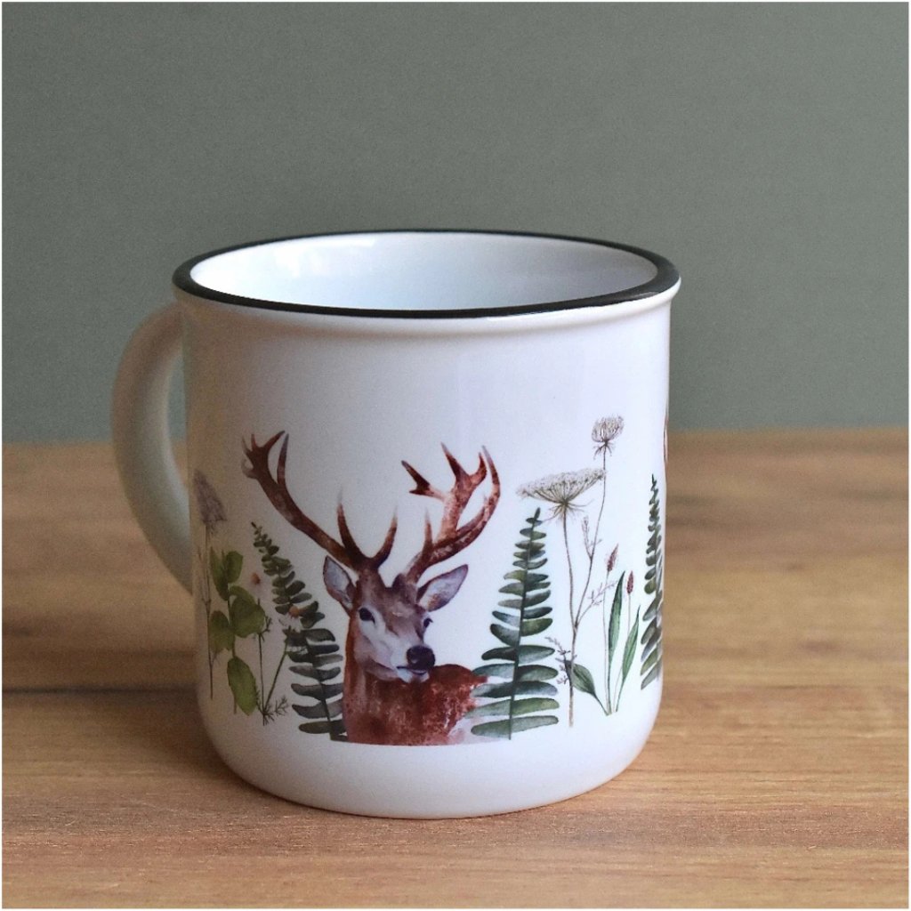 keramikcy hrnek 270 ml jelen ručni vyroba malovany