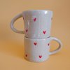 Hrnek Červené srdce  Ručně vyrobený v ČR