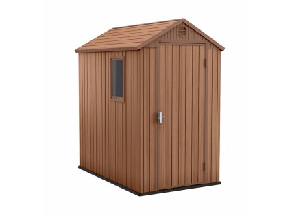 Záhradný domček Keter Darwin 4x6 - 126 x 185 x 205 cm - hnedý